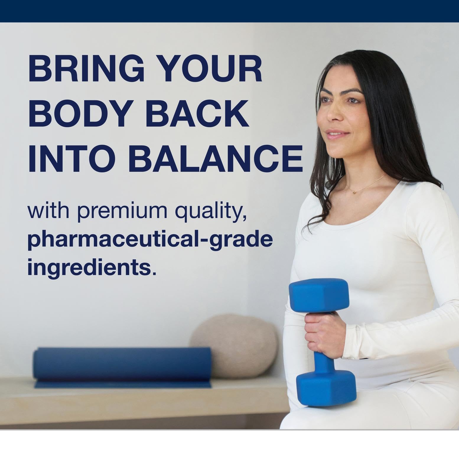 Gluten free badge on Metagenics D3 2000 IU Complex packaging