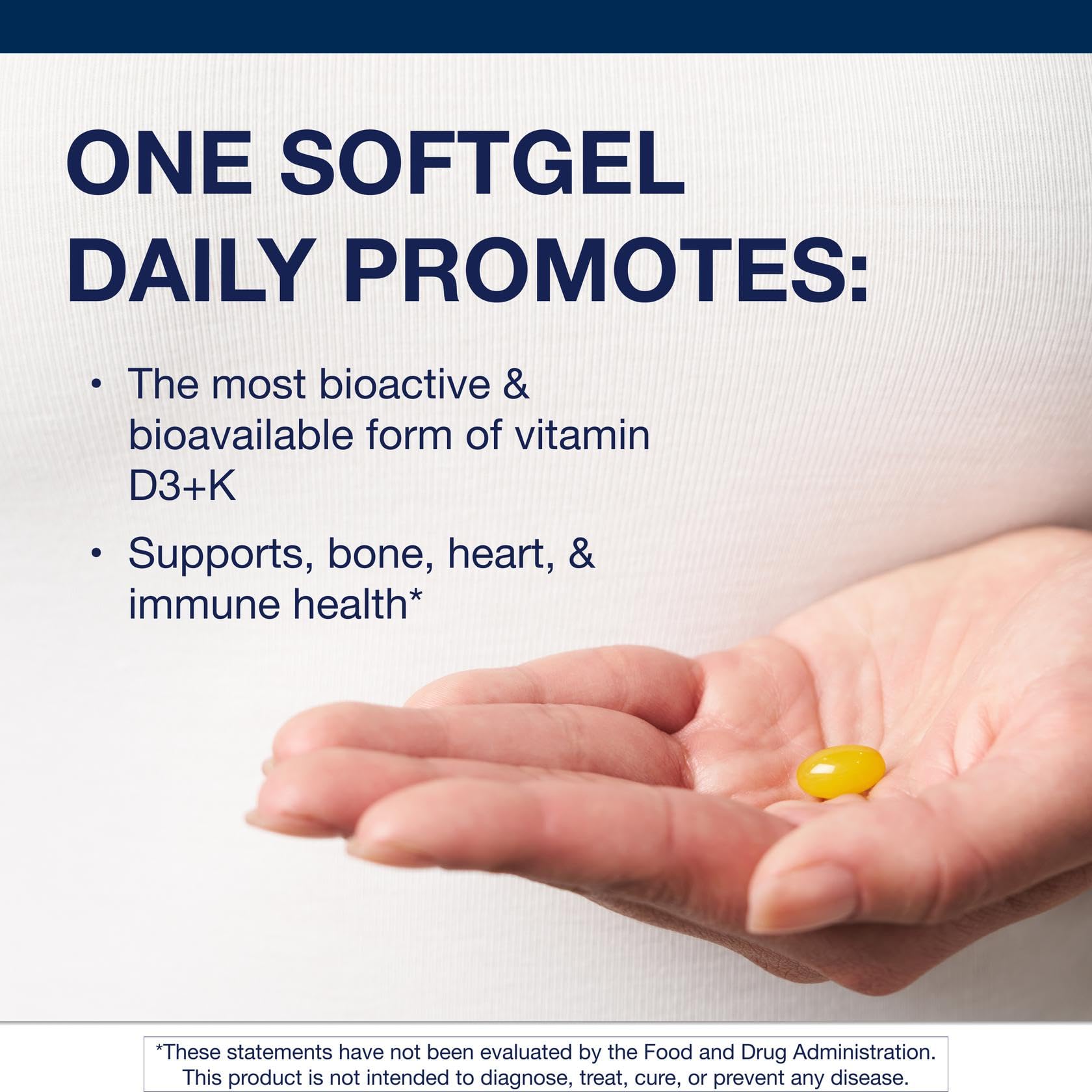 Front packaging view of Metagenics Vitamin D3 + K (MK-7)