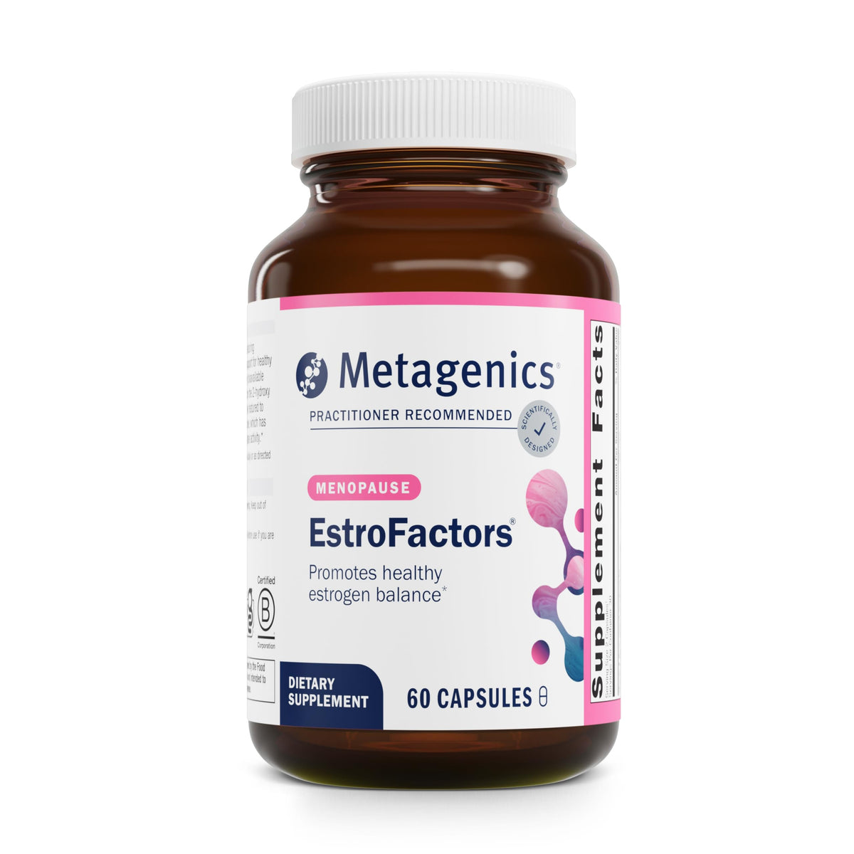 Metagenics EstroFactors bottle and packaging