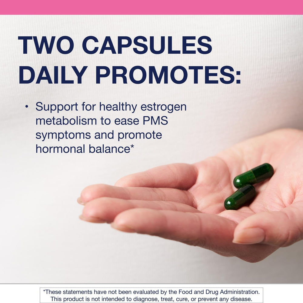 Close-up of EstroFactors bottle label