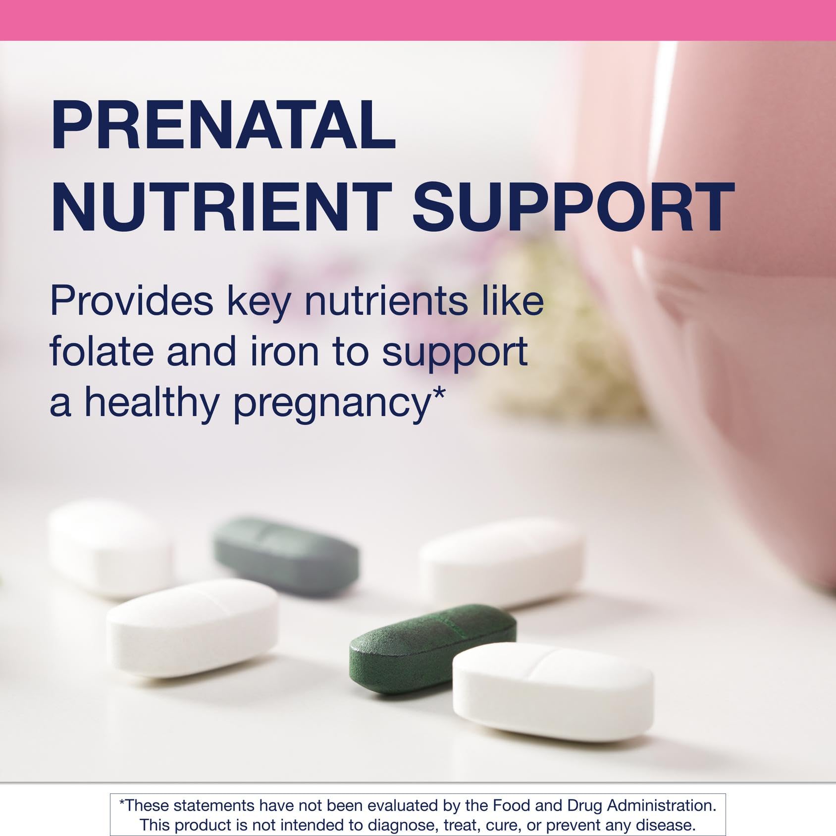 Brain and energy support visuals for Fem Prenatal (choline and B vitamins)