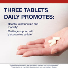 Bottle of Metagenics Glucosamine Sulfate tablets (1500 mg)