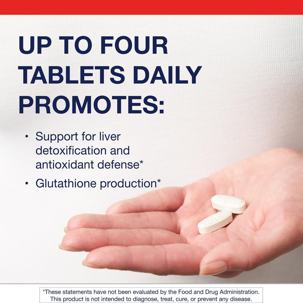 Product pack shot showing Metagenics GlutaClear 120 Tablets