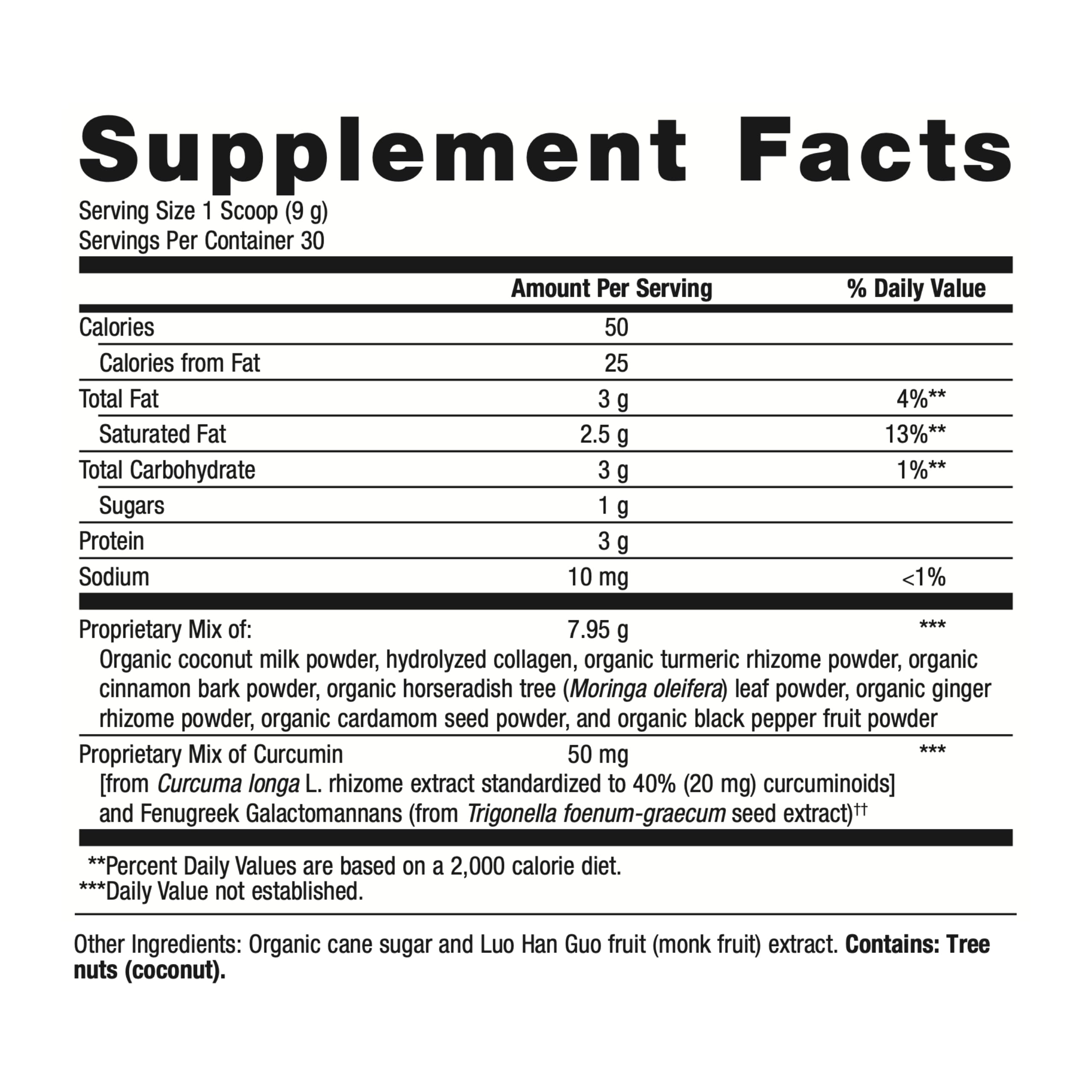 Organic spice medley used in Golden Fusion blend