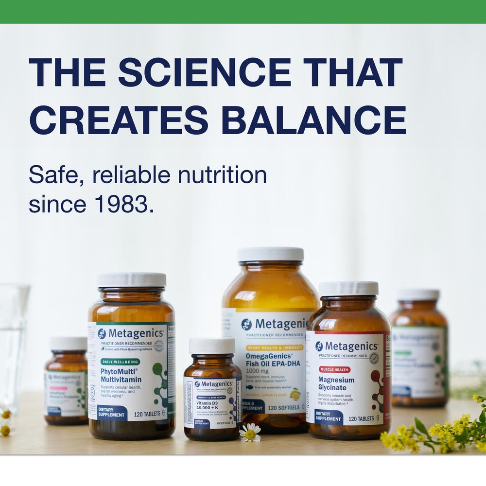 Orange flavor Metagenics Herbulk Fiber Powder packaging label