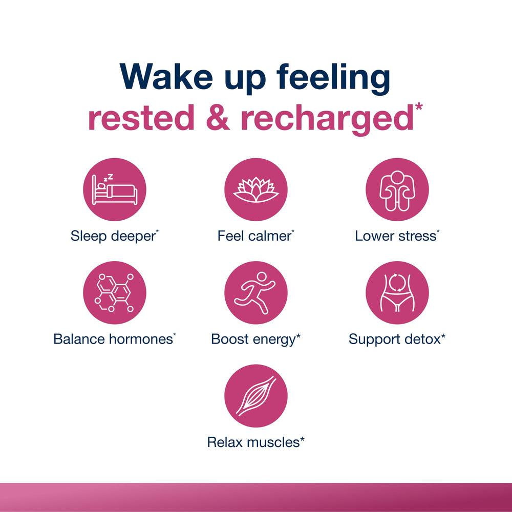 Relaxing nighttime scene illustrating sleep support