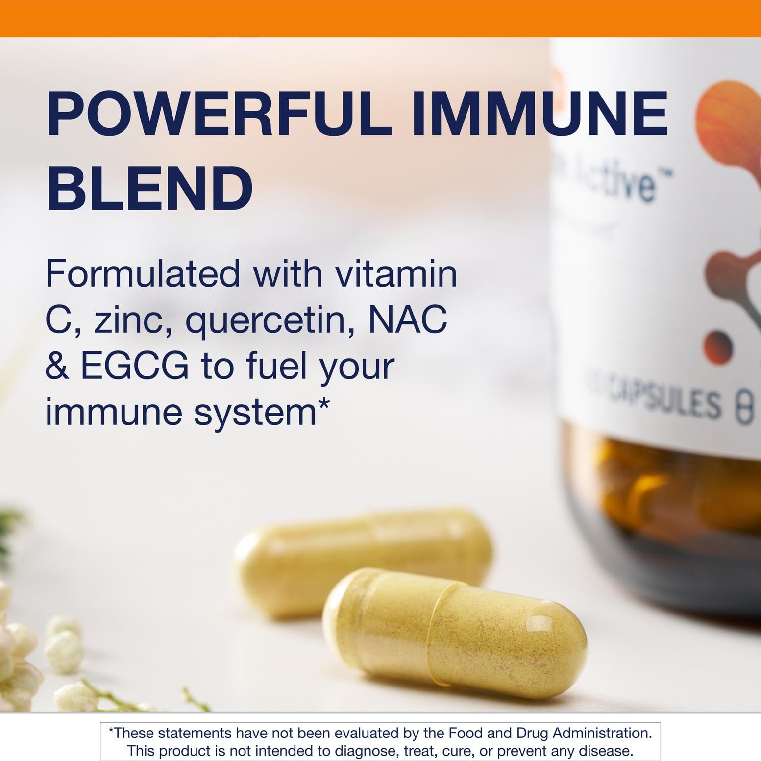 Serving scoop with Metagenics Immune Active capsules