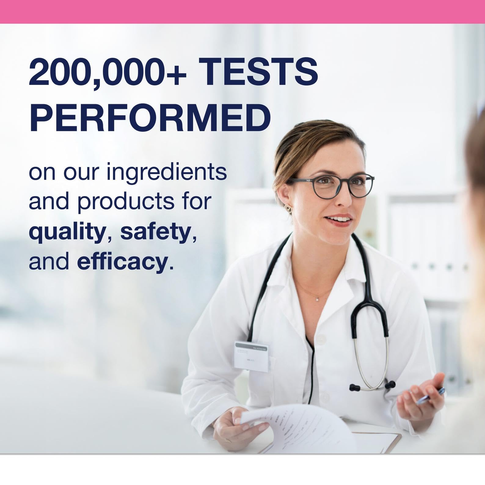 GMP certified facility with third-party testing logos