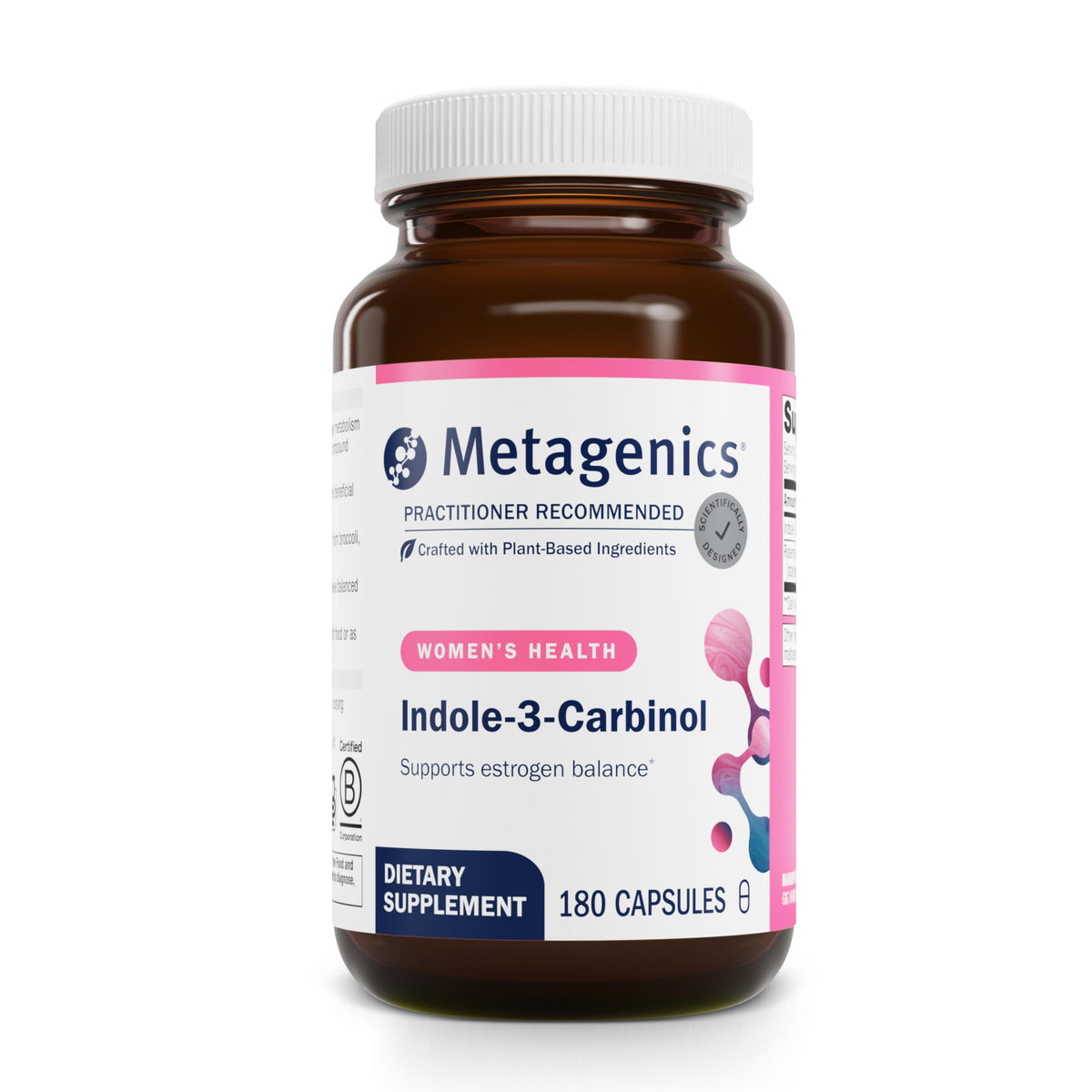 Metagenics Indole-3-Carbinol supplement bottle front