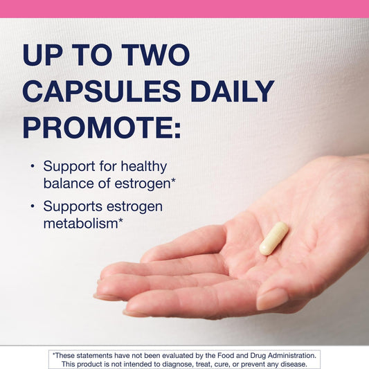 180-count Metagenics Indole-3-Carbinol capsules bottle with label