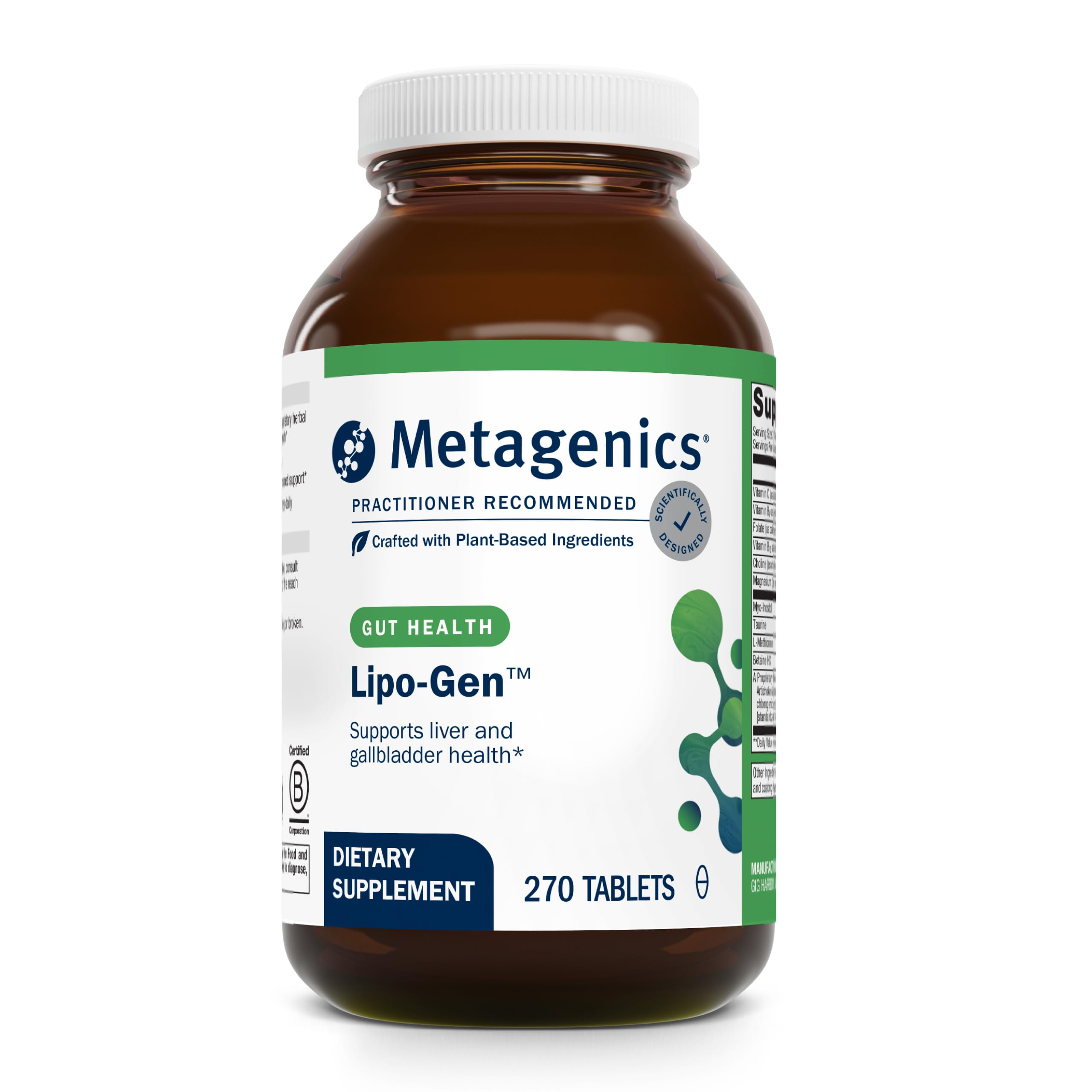 Hero image of Metagenics Lipo-Gen 270-tablet bottle