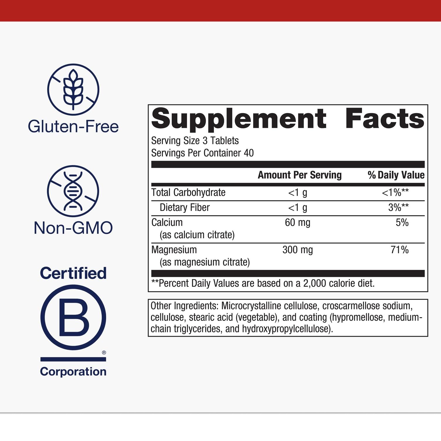 Close-up of magnesium citrate and calcium citrate chelated minerals