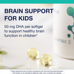 Natural fruit-flavored, easy-to-swallow MetaKids DHA softgels