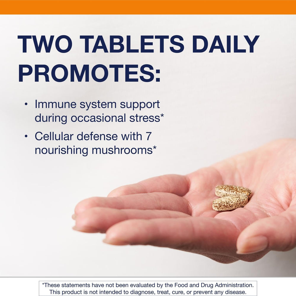 Close-up of mushroom extracts highlighting beta-glucans for immune support