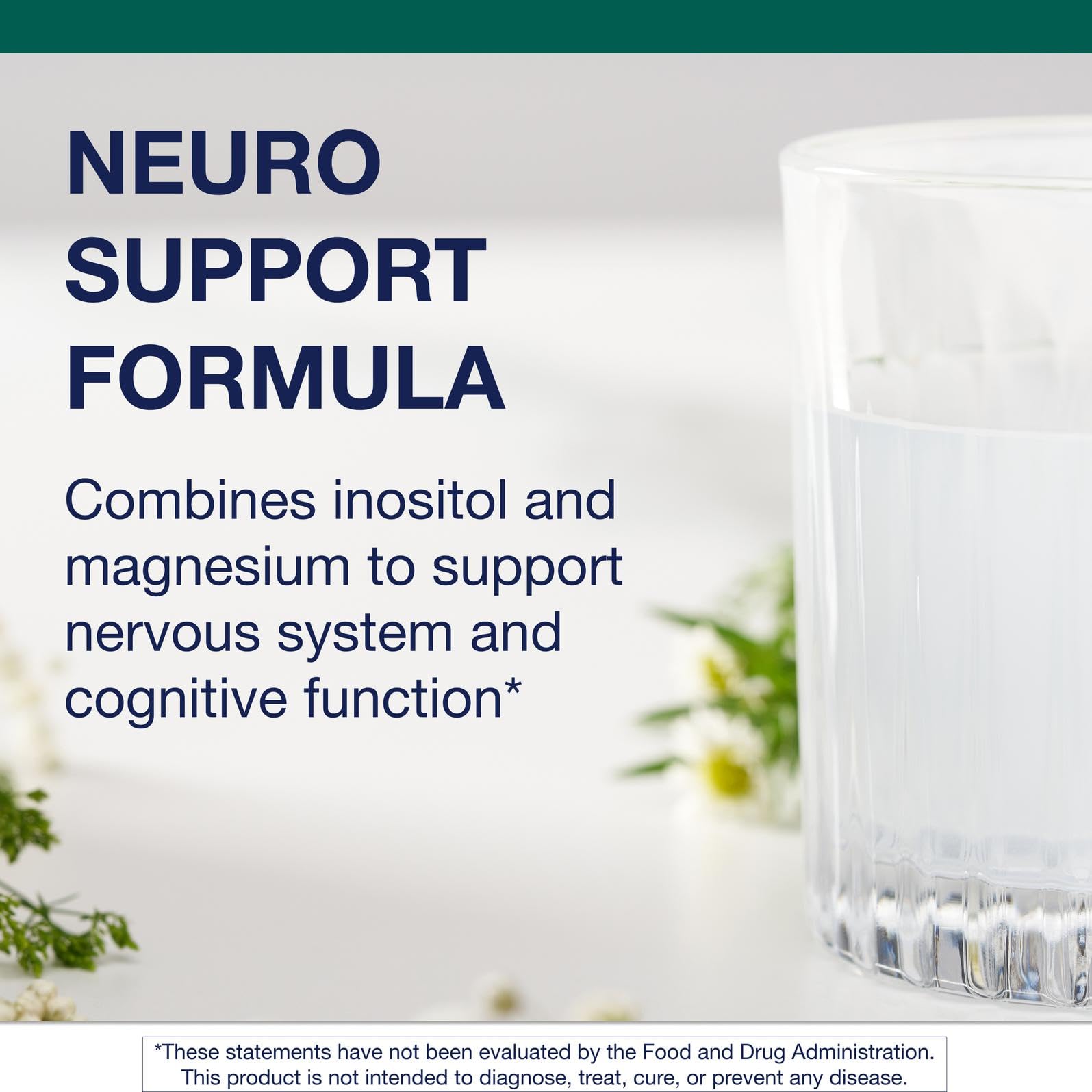 Nutrition facts panel for Metagenics Myo-Inositol Plus