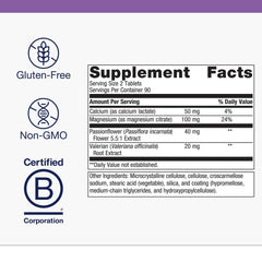 Passionflower and valerian root ingredients used in Metagenics MyoCalm