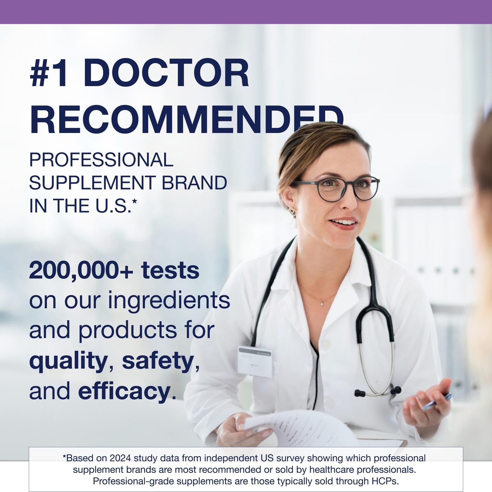 Supplement facts panel for Metagenics MyoCalm calcium and magnesium