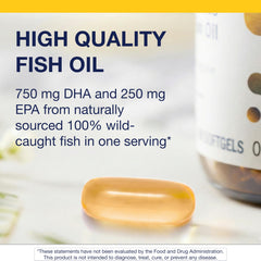 Metagenics OmegaGenics Fish Oil Neuro bottle pour for easy daily dosing