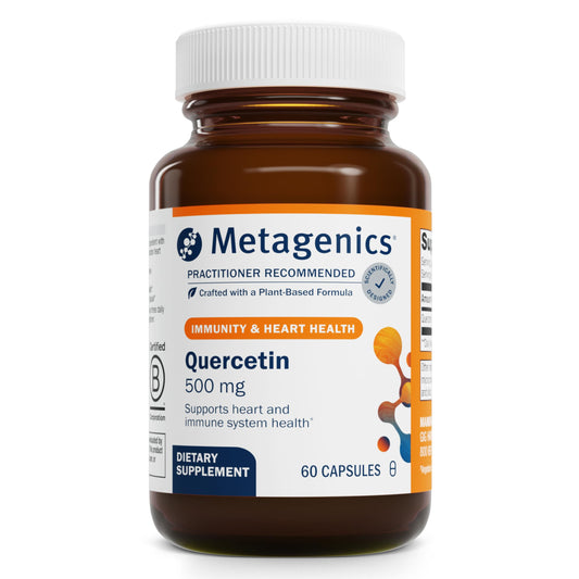 Metagenics Quercetin 500 mg bottle for immune support