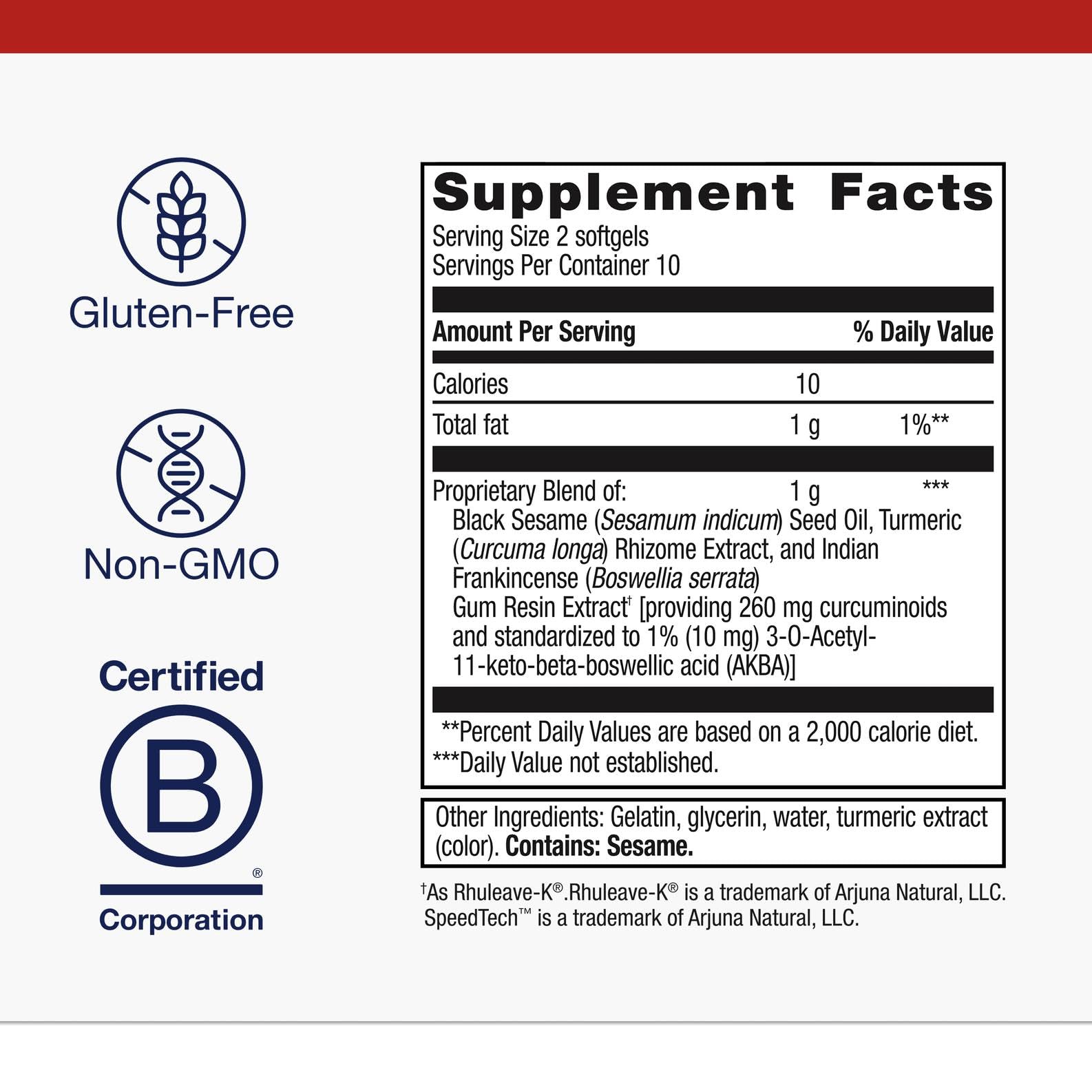 Metagenics Rapid Relief bottle label shows herbal blend for joint comfort