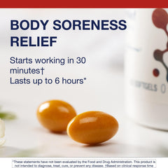 Metagenics Rapid Relief bottle on table emphasizing fast-acting relief potential.