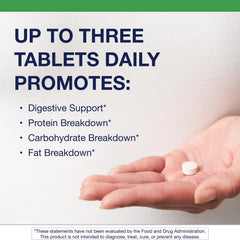 Metagenics SpectraZyme Pancreatic Enzymes label view emphasizes gluten-free, non-GMO formulation