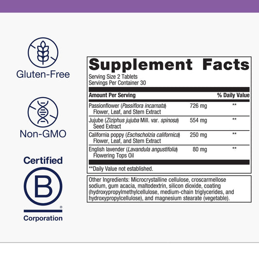 Tran-Q Sleep bottle with label highlighting melatonin-free formula