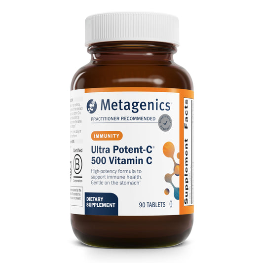 Metagenics Ultra Potent-C 500 label on bottle