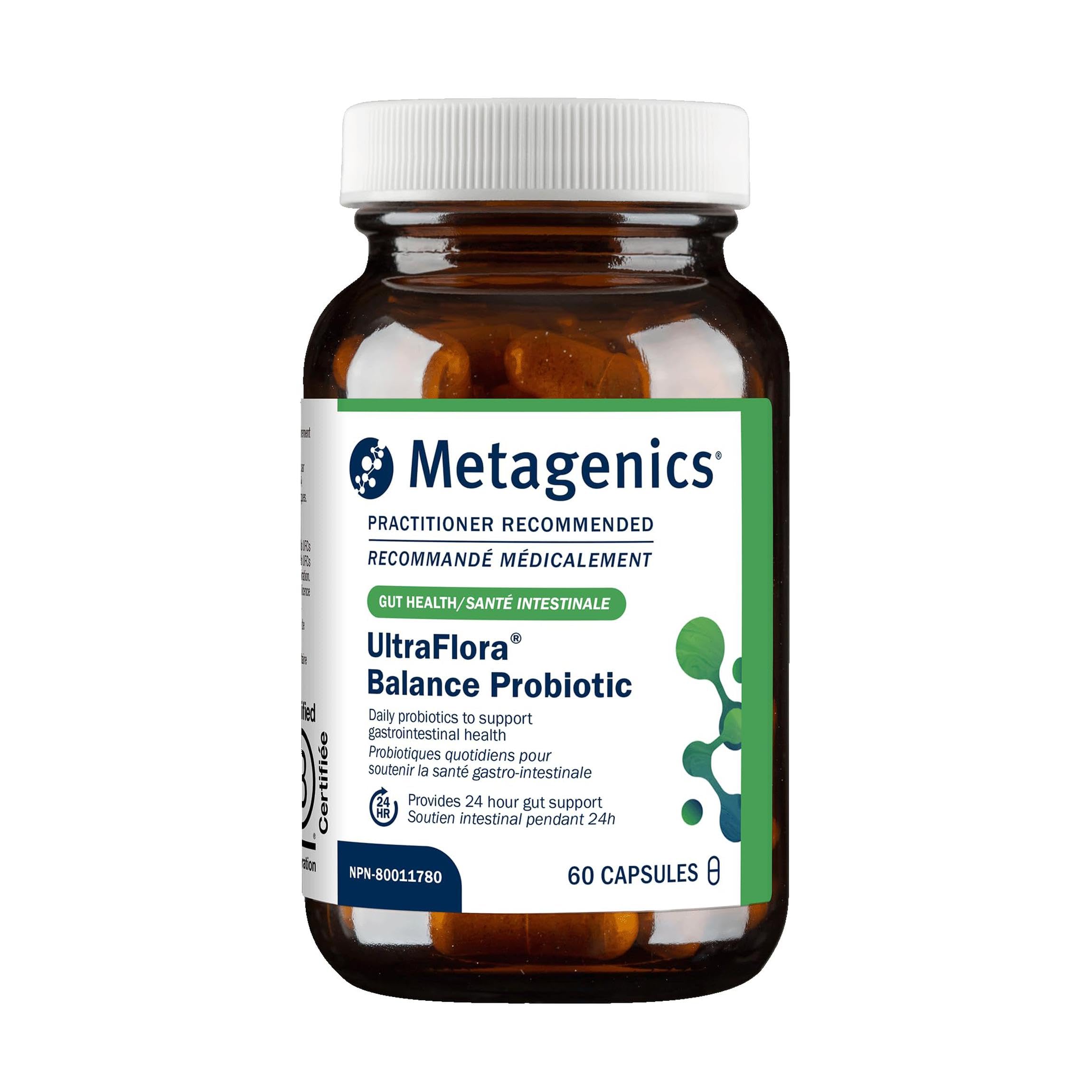 Metagenics UltraFlora Balance Probiotic bottle – front view