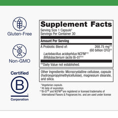 Close-up of Lactobacillus acidophilus NCFM strain in UltraFlora IB Probiotic