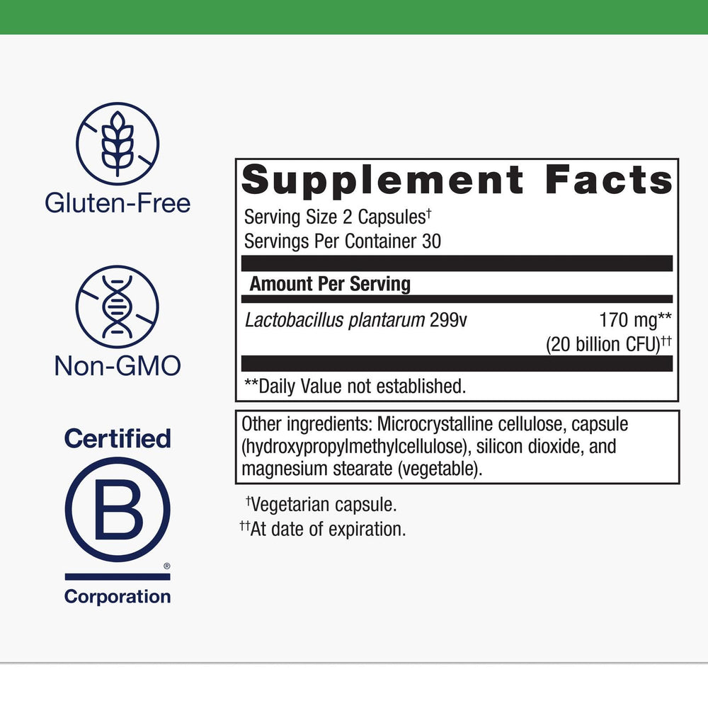 Close-up of UltraFlora Intensive Care Probiotic label