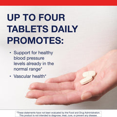 Close-up of Vasotensin Bonito Peptide supplement label