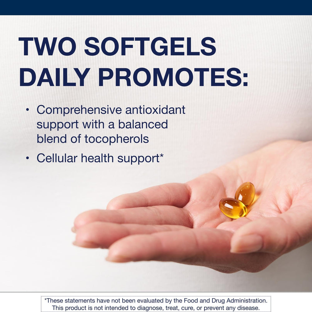 Close-up of alpha- and gamma-tocopherol blend