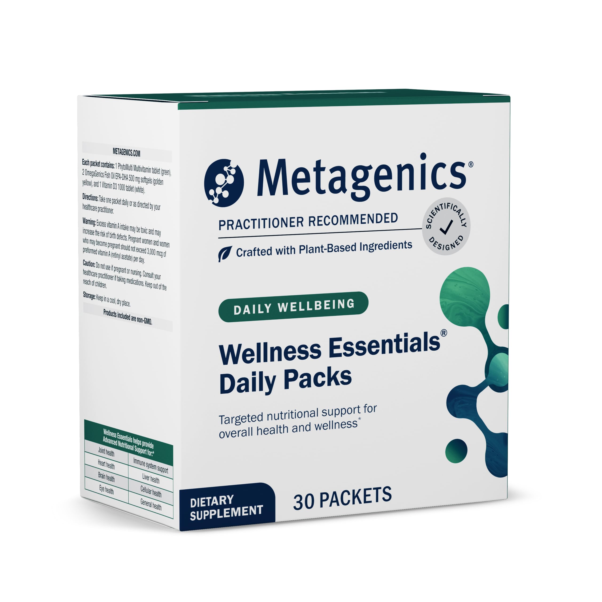 Metagenics Wellness Essentials Daily Packs package front view