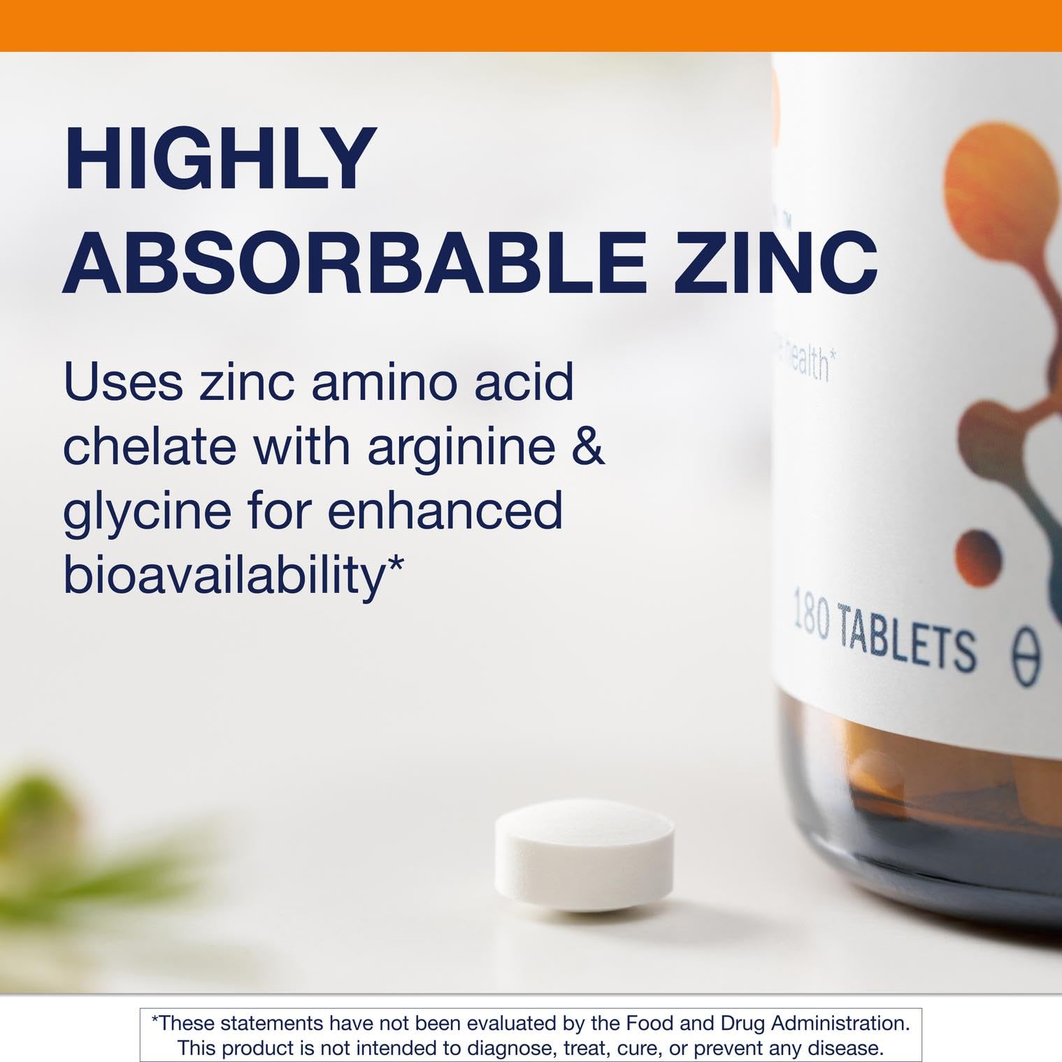 Bone health and skin care icons illustrating zinc benefits