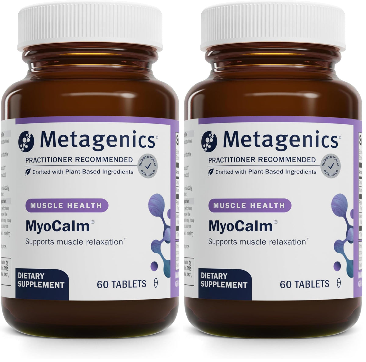 Metagenics MyoCalm bottle and box front view