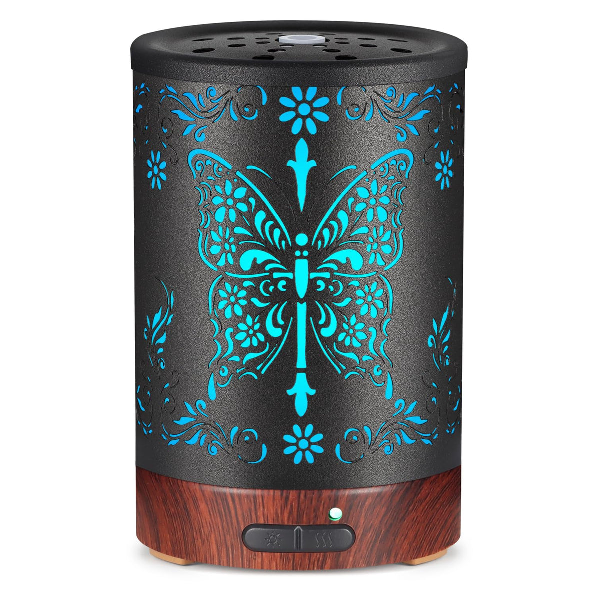 Metal butterfly design essential oil diffuser with 150ml water tank