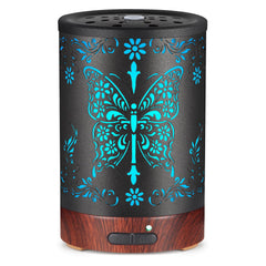 Metal butterfly design essential oil diffuser with 150ml water tank
