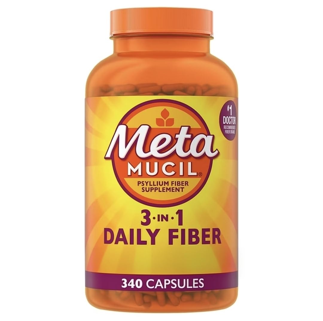 Metamucil 340-capsule pack prepared for daily use