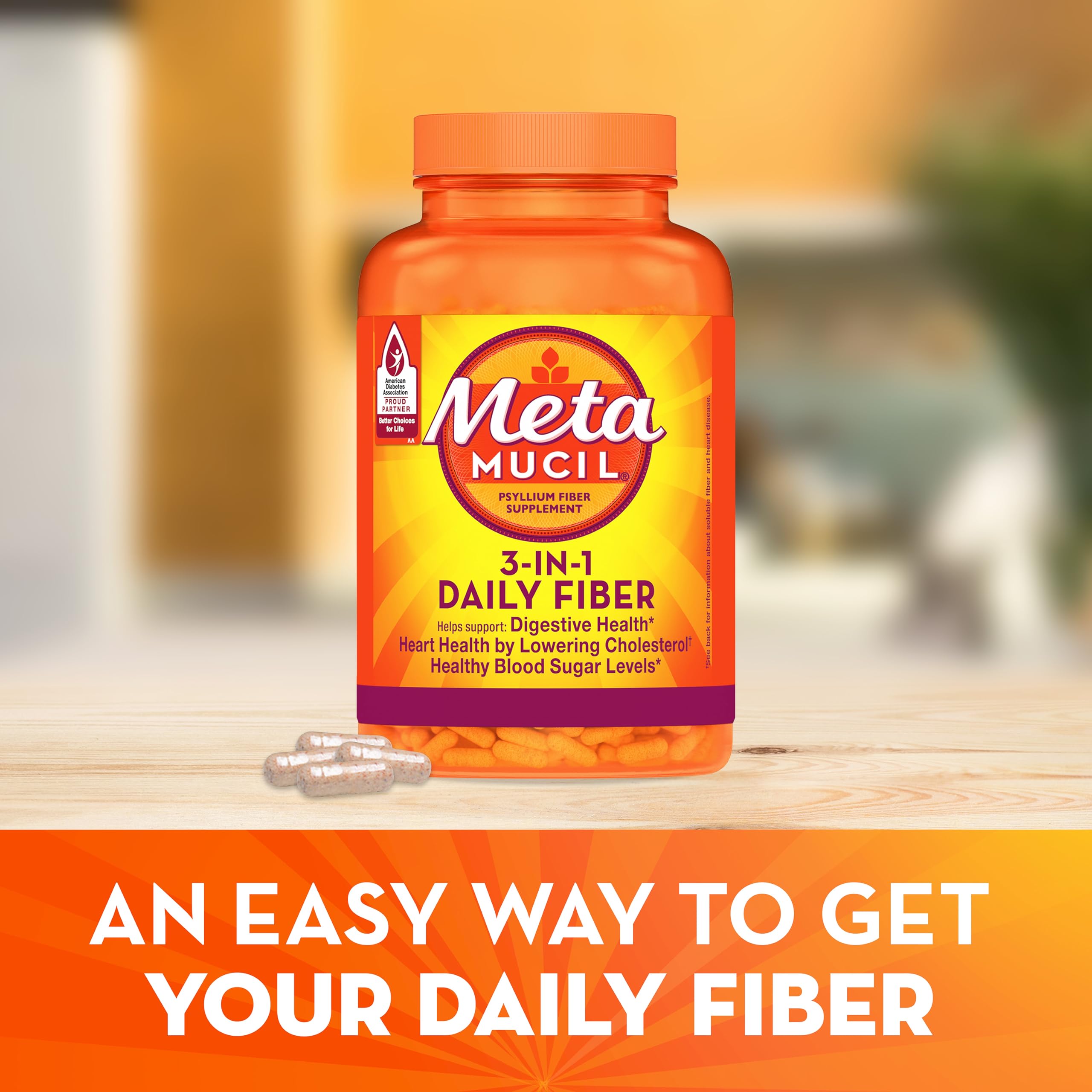 Metamucil Psyllium Husk Capsules front view