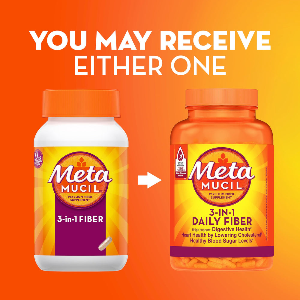 Metamucil daily fiber capsules for regularity