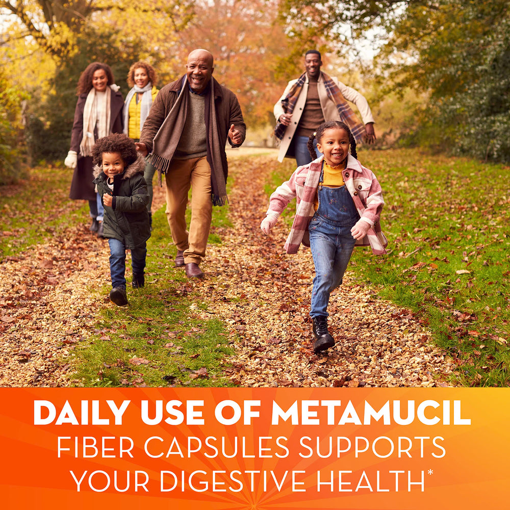Metamucil packaging for psyllium husk capsules