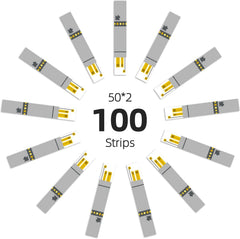 Metene AGM-513S strip blood application area for easy sampling and less discomfort