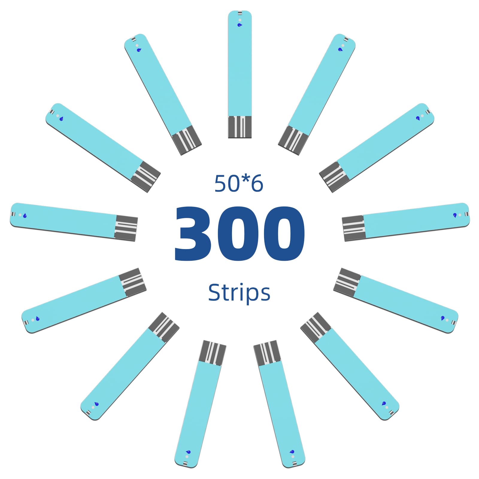 Metene TD-4116 strip vial closeup with sterile cap for accuracy