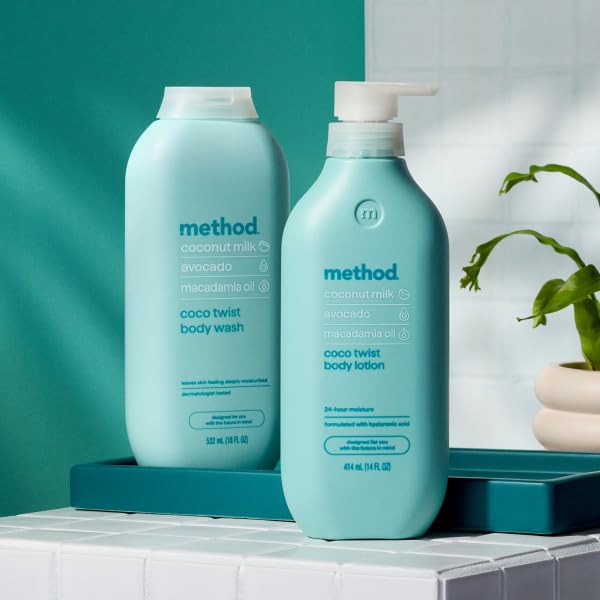 Packaging showing 80% recycled plastic used for Method Coco Twist
