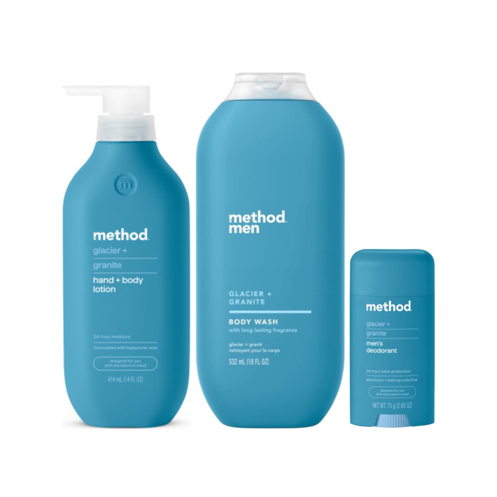 Method Glacier + Granite Hydrating Body Lotion 14 oz bottle