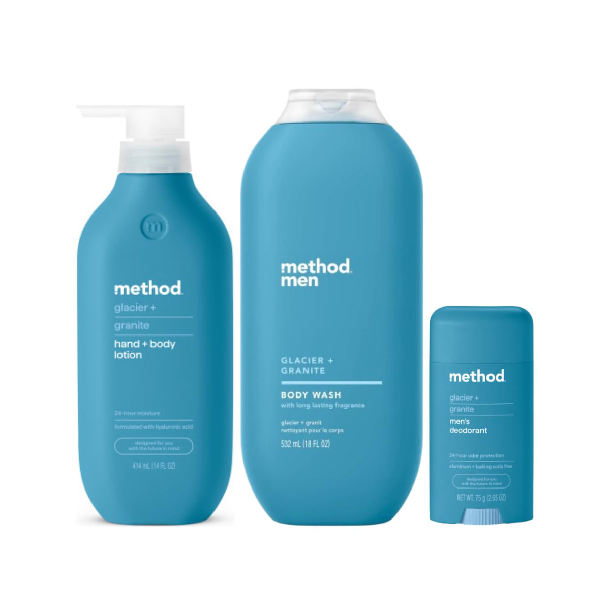 Method Glacier + Granite Hydrating Body Lotion 14 oz bottle