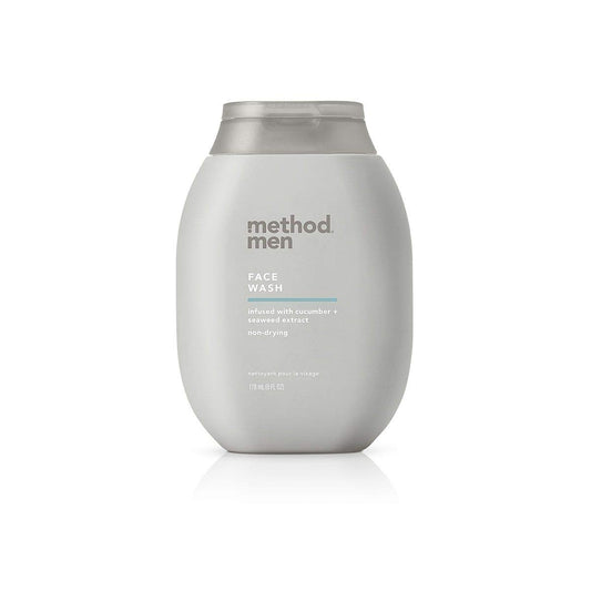 Method Men Face Wash Sea + Surf bottle for daily gentle cleansing.
