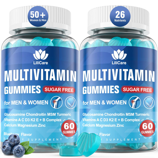 Bottle of methylated multivitamin gummies for adults