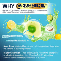 Sugar-free vegan gummy vitamins with no preservatives